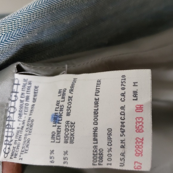 Giorgio Armani Double Breasted Herringbone Blazer - Picture 4 of 6